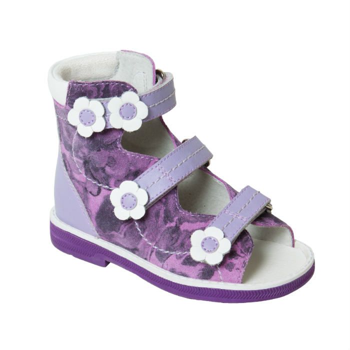Сандали ортопедические Ортобум для девочек 71497-2 сиреневый