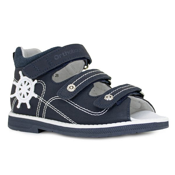 Сандали ортопедические Ортобум для мальчиков 27057-01 морские.