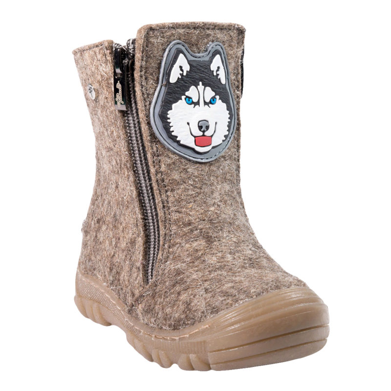 Валенки Фома шерсть для мальчиков 16808 серые