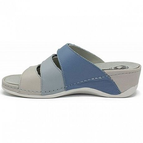 Сабо Mubb женские 701-18-01 голубой/мультиколор. Изображение 2 из 2