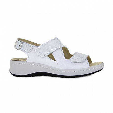 Сандалии ортопедические Ортобум женские 20323-01 белые. Изображение 2 из 7