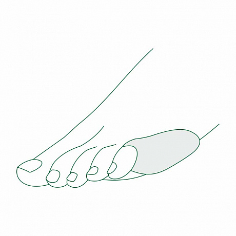 Вкладыш для V пальца стопы из геля SP-I-922. Изображение 2 из 2